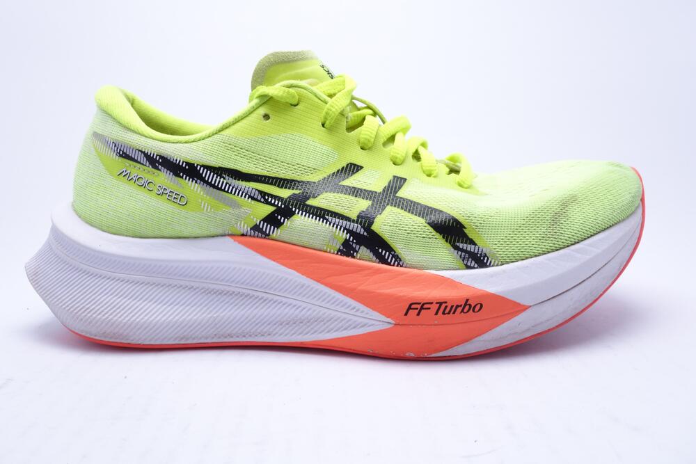ASICS Magic Speed Shoes Womens Size 9 Yellow Road Running Sneakers 1012B676